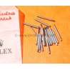 Rolex Fourniture horlogère lot vis de maillons bracelets montres type oyster acier 904L brut à restaurer, assembler