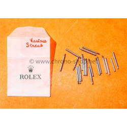 Rolex Watch part lot of various screws dismantled Rolex steel oyster links satin finish steel 904L for to restore or repair