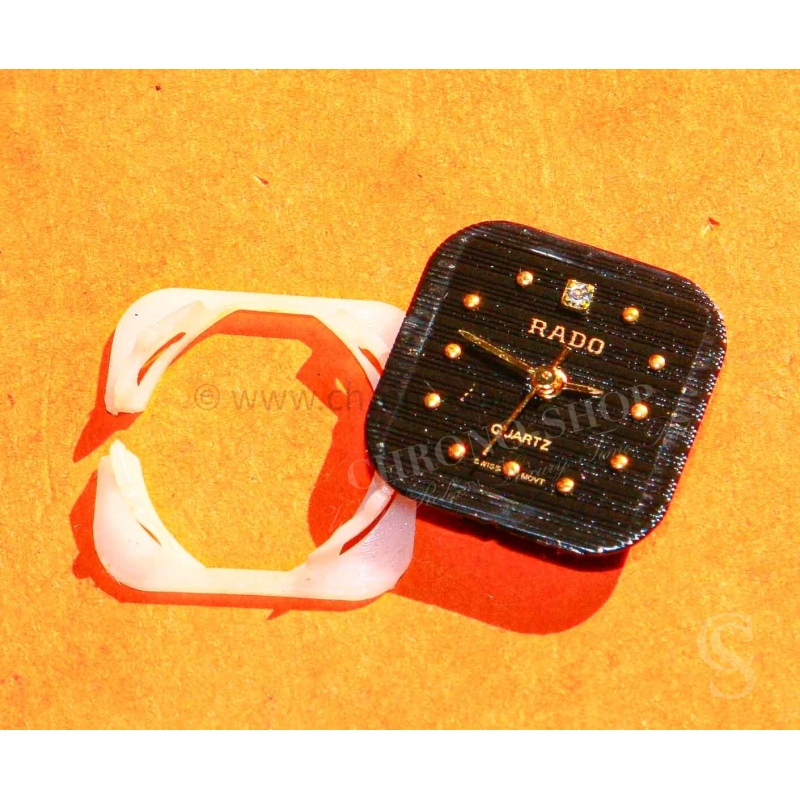 Rado Preowned watch black diamond dial, handset and quartz movement Rado ladies watches for service,restoration,repair