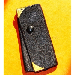 Yves Saint Laurent Paris Authentique Porte-clés en cuir couleur noir vintage des années 80