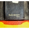 Yves Saint Laurent Paris Authentique Porte-clés en cuir couleur noir vintage des années 80