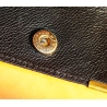Yves Saint Laurent Paris Original rare vintage 80's key holder Black Leather Key Case black leather