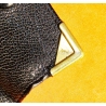Yves Saint Laurent Paris Original rare vintage 80's key holder Black Leather Key Case black leather