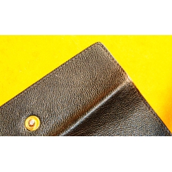 Yves Saint Laurent Paris Authentique Porte-clés en cuir couleur noir vintage des années 80
