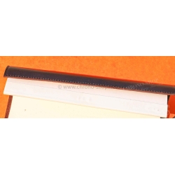 Authentic PIAGET, THE SECRET GARDEN Memo Note Pad Wallet Roll Leather Brown purple color tin tang buckle