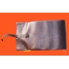 Authentic PIAGET, THE SECRET GARDEN Memo Note Pad Wallet Roll Leather Brown purple color tin tang buckle