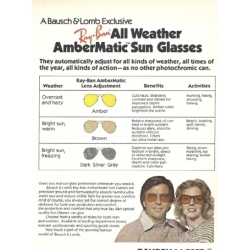 Ray Ban Ambermatic Collector vintage Lunettes de soleil 1960's Vintage Bausch & Lomb Ray-Ban Ambermatic Tireur, pilote