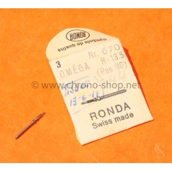 OMEGA TISSOT vintage timepiece winding stem steel Ronda ref 670 caliber R-13.5 Tissot 13-6-11