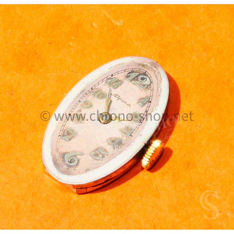 Alpina collectible vintage oval lady dial alpha hand and caliber Freco Precision 17 jewels Alpina collectible vintage oval lady dial alpha hand and caliber Freco Precision 17 jewels