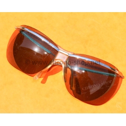 Lunettes de soleil vintage 60's moto motobiker motards Sol Amor argentées légères Made in France