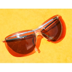 Lunettes de soleil vintage 60's moto motobiker motards Sol Amor argentées légères Made in France