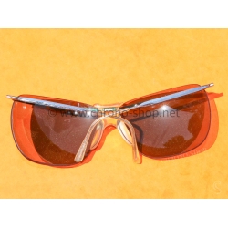 Lunettes de soleil vintage 60's moto motobiker motards Sol Amor argentées légères Made in France