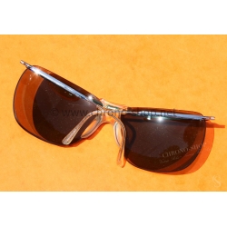 Lunettes de soleil vintage 60's moto motobiker motards Sol Amor argentées légères Made in France