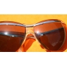 Lunettes de soleil vintage 60's moto motobiker motards Sol Amor argentées légères Made in France