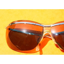 Lunettes de soleil vintage 60's moto motobiker motards Sol Amor argentées légères Made in France