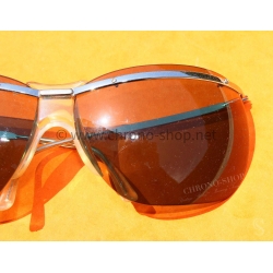 Lunettes de soleil vintage 60's moto motobiker motards Sol Amor argentées légères Made in France
