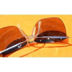 Lunettes de soleil vintage 60's moto motobiker motards Sol Amor argentées légères Made in France