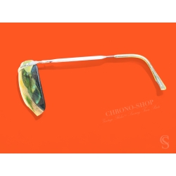 Lunettes de soleil vintage 60's moto motobiker motards Sol Amor argentées légères Made in France