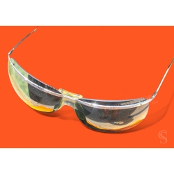 Lunettes de soleil vintage 60's moto motobiker motards Sol Amor argentées légères Made in France