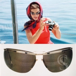 Lunettes de soleil vintage 60's moto motobiker motards Sol Amor argentées légères Made in France
