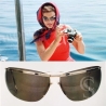 Lunettes de soleil vintage 60's moto motobiker motards Sol Amor argentées légères Made in France