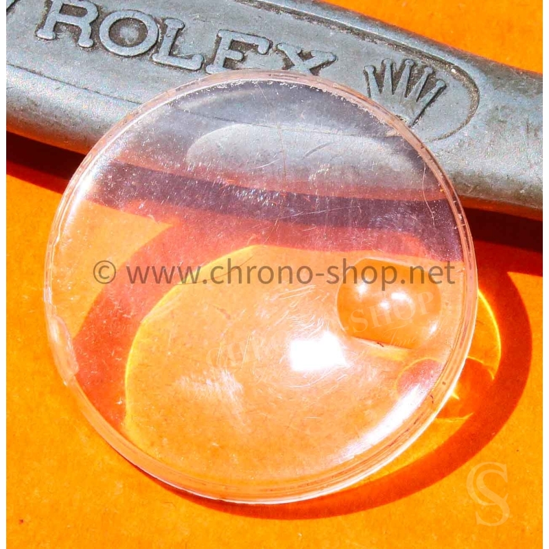Rolex antique square cristal 70's Cyclop Hesalite Genuine 116,6542 GMT 1675,16753,16758,16750,1655 explorer 2 Freccione