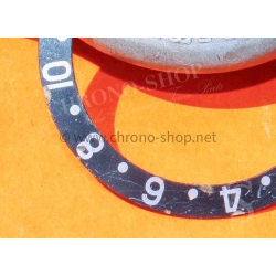 ROLEX FAT FONT 60's INSERT PATINE BLEU NAVY GRADUE 24H MONTRES VINTAGES GMT MASTER 1675,6542