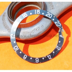 ROLEX FAT FONT 60's INSERT PATINE BLEU NAVY GRADUE 24H MONTRES VINTAGES GMT MASTER 1675,6542