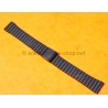 ORIGINAL BRACELET PVD NOIR VINTAGE 80's MONTRES ACIER MAILLONS PLIES 18mm