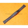 Vintage 80's stainless steel watch bracelet in a PVD black finish 18mm lugs mint condition