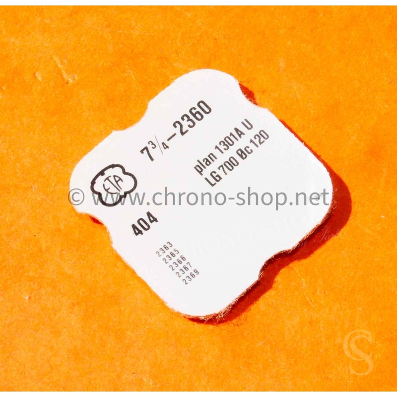 ETA VINTAGE WATCH PART SWISS HOROLOGY MOVEMENT 2360 7 3/4''' plan 1301A U LG 700 0c 120 ETA VINTAGE WATCH PART SWISS HOROLOGY MOVEMENT 2360 7 3/4''' plan 1301A U LG 700 0c 120