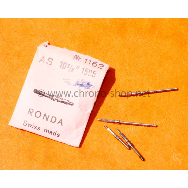 Ronda AS 10 1/2 1506 SWISS MADE vintage pièce horlogerie tiges de remontoir acier Ronda