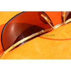 SOL-AMOR Lunettes de soleil vintages dorées 60's moto motobiker motards Sol Amor légères Made in France