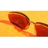 SOL-AMOR Lunettes de soleil vintages dorées 60's moto motobiker motards Sol Amor légères Made in France