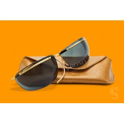 SOL AMOR Vintages 60's sunglasses Collectors Pair of Vintage Sol Amor Wrap Semi Rimless Vintage motobikers,actors