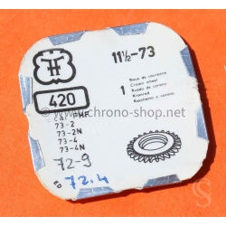 Fontainemelon watchmaker clock watch part ref 420 11 1/2 -73 Crown wheel Fontainemelon