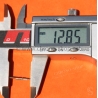 Zenith vintage watch part Ssteel stems Ronda ref 561 12" 126 swiss made
