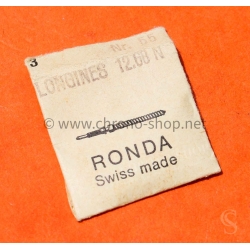 Longines vintage watch part lot of 3 x Ssteel stems Ronda ref 55 12.68N  swiss made