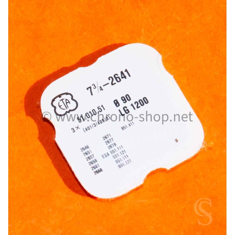 ETA VINTAGE WATCH PART SWISS HOROLOGY lot 3 x stems 7 3/4'' 90 LG 1200 MOUVEMENTS 2641,2648,2671 ETA VINTAGE WATCH PART SWISS HOROLOGY lot 3 x stems 7 3/4'' 90 LG 1200 MOUVEMENTS 2641,2648,2671