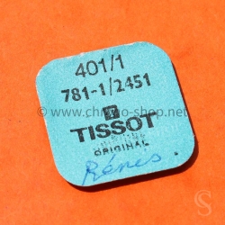 TISSOT Original pièce horlogerie vintage tige de remontoir acier 401/1 781-1 calibre 2451 ETA swiss made