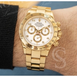 Rolex Aiguilles Or jaune luminova heures et minutes montres Rolex Cosmograph Daytona 116518,116508,116520,116528 Cal 4130