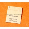 ORIS vintage watch part lot of 2 x Ssteel stems Ronda ref 1650 10 1/2" 630 swiss made
