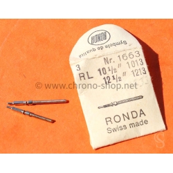 RL pièce horlogerie Ronda tiges de remontoir acier Ronda refs 1663 10 1/2" 1013 12 1/2 1213 swiss made