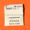 TISSOT watch spare by Ronda 2x stems 27B-1 calibre 1215 ETA swiss made vintage watches