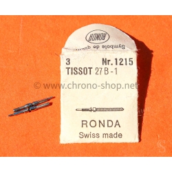 TISSOT watch spare by Ronda 2x stems 27B-1 calibre 1215 ETA swiss made vintage watches