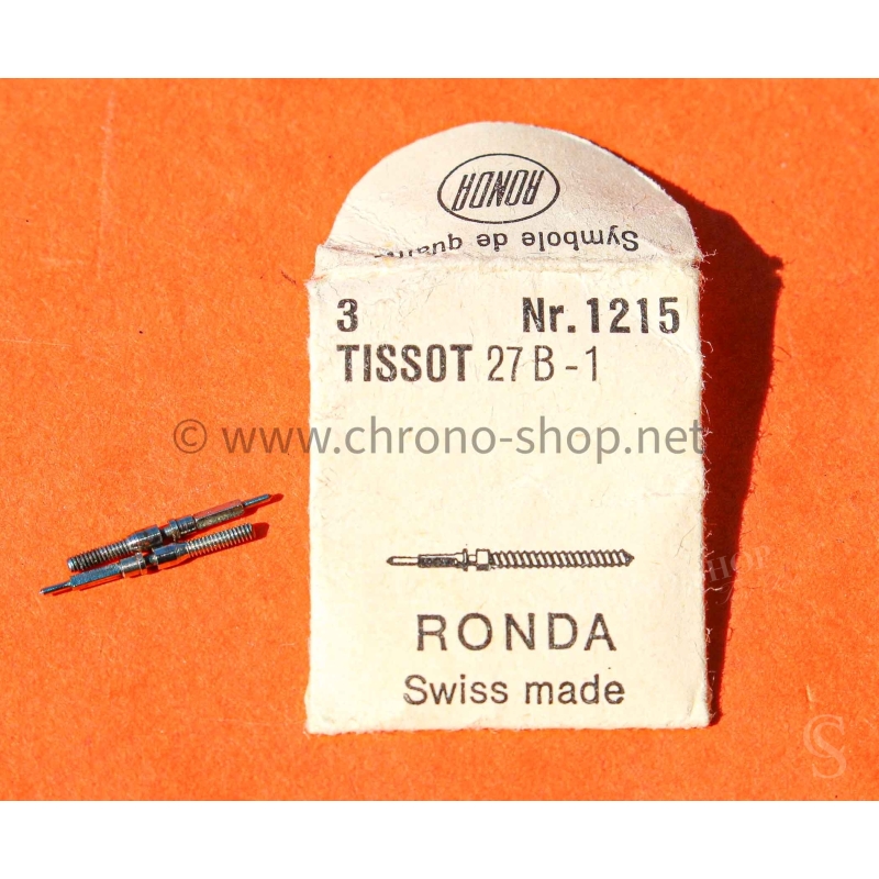TISSOT watch spare by Ronda 2x stems 27B-1 calibre 1215 ETA swiss made vintage watches TISSOT watch spare by Ronda 2x stems 27B-1 calibre 1215 ETA swiss made vintage watches