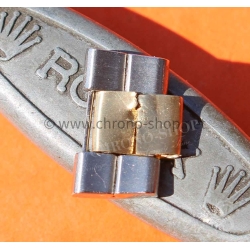 ROLEX TUDOR 1x FOLDED 7835 TUTONE LINK YELLOW GOLD STEEL 17mm BRACELET 7835/19 LINK VINTAGE WATCHES