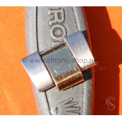 ROLEX VINTAGE 70's MAILLON PLIÉ BITON 17mm ref 7835-19 OR ACIER ROLEX TUDOR BRACELETS VINTAGES