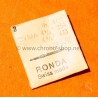 CYMA Ronda watch part stem ref 401 technical datas 4 1/4" 354, 433, 434K