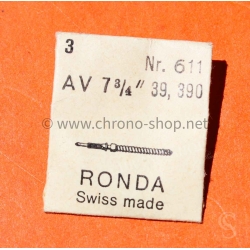 Ronda 611 AV 7"3/4 39,390 SWISS MADE vintage pièce horlogerie tiges de remontoir acier Ronda